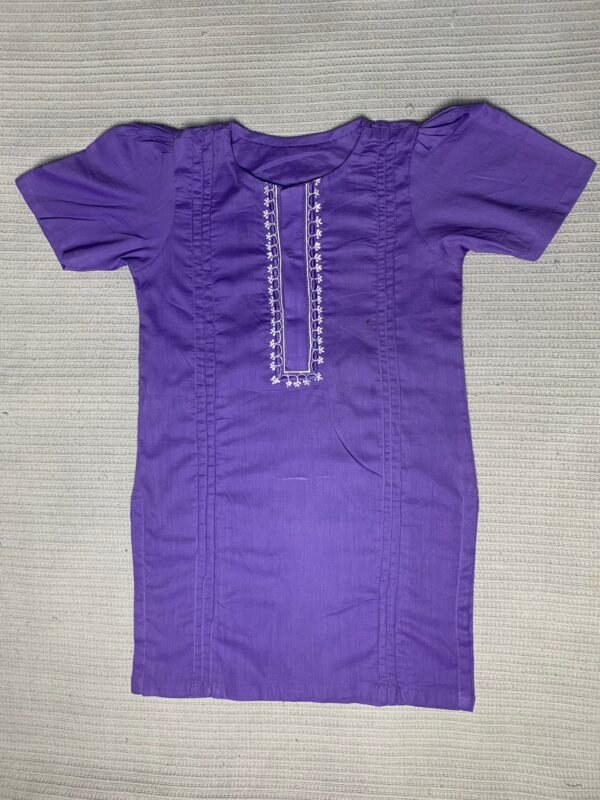 Lawn shirt and trouser-purple color - Image 4